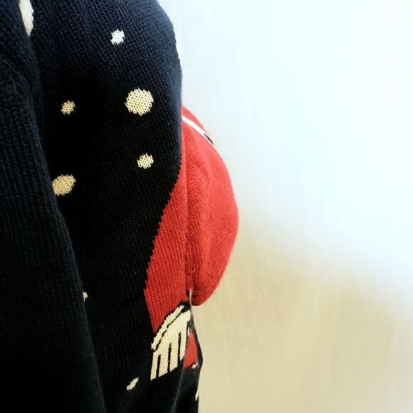 Christmas | Snowy Santa Belly Poof Sweater - Picture 2 of 4